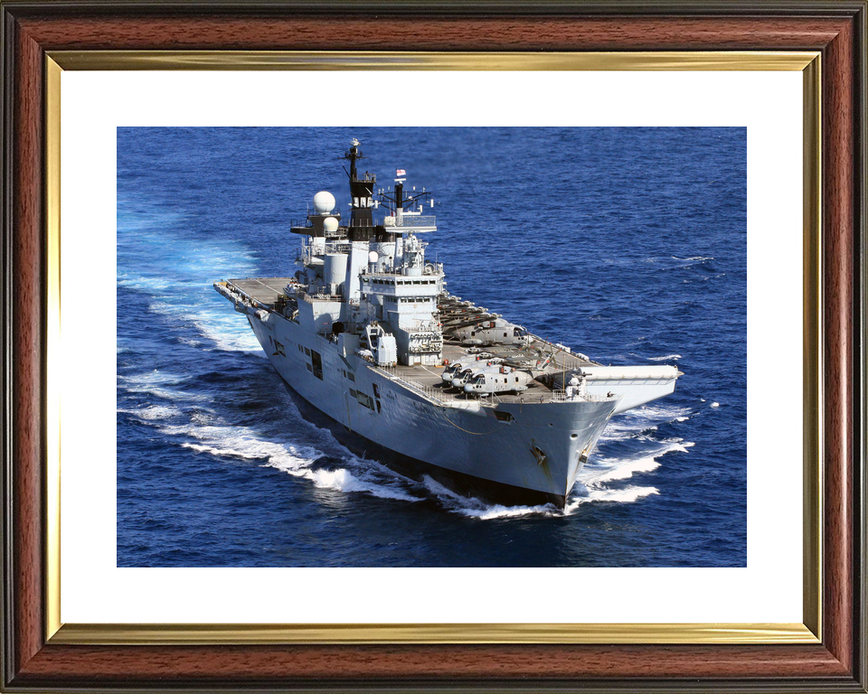 HMS Illustrious (R06) Royal Navy Invincible Class Aircraft Carrier Flight Deck View Photo Print Wall Art Decor - Posters, Prints, & Visual Artwork - by Hampshire Prints (image 8 of 9)