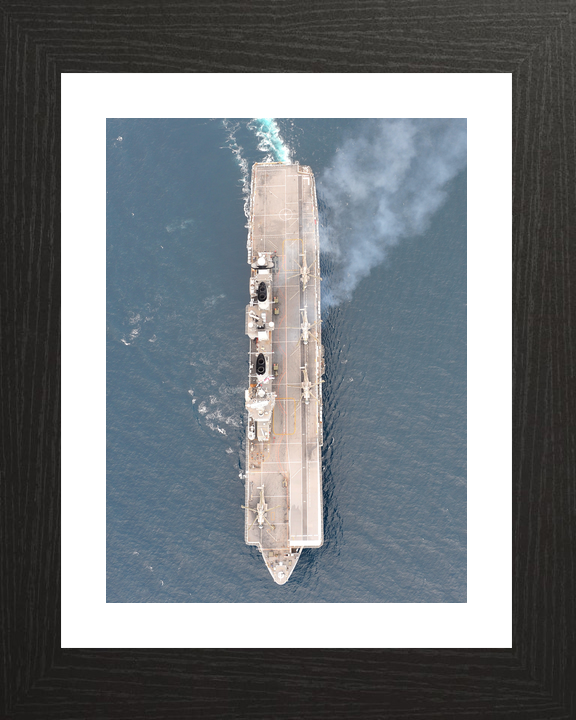 HMS Illustrious (R06) Royal Navy Invincible Class Aircraft Carrier From Above Photo Print Wall Art Decor - Posters, Prints, & Visual Artwork - by Hampshire Prints (image 2 of 9)