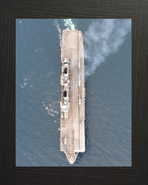 HMS Illustrious (R06) Royal Navy Invincible Class Aircraft Carrier From Above Photo Print Wall Art Decor - Posters, Prints, & Visual Artwork - by Hampshire Prints (image 3 of 9)