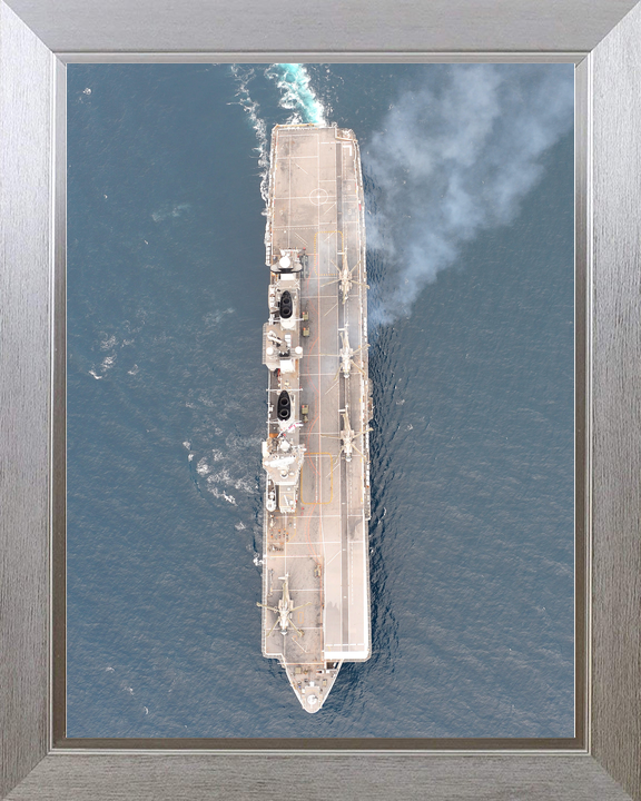 HMS Illustrious (R06) Royal Navy Invincible Class Aircraft Carrier From Above Photo Print Wall Art Decor - Posters, Prints, & Visual Artwork - by Hampshire Prints (image 7 of 9)