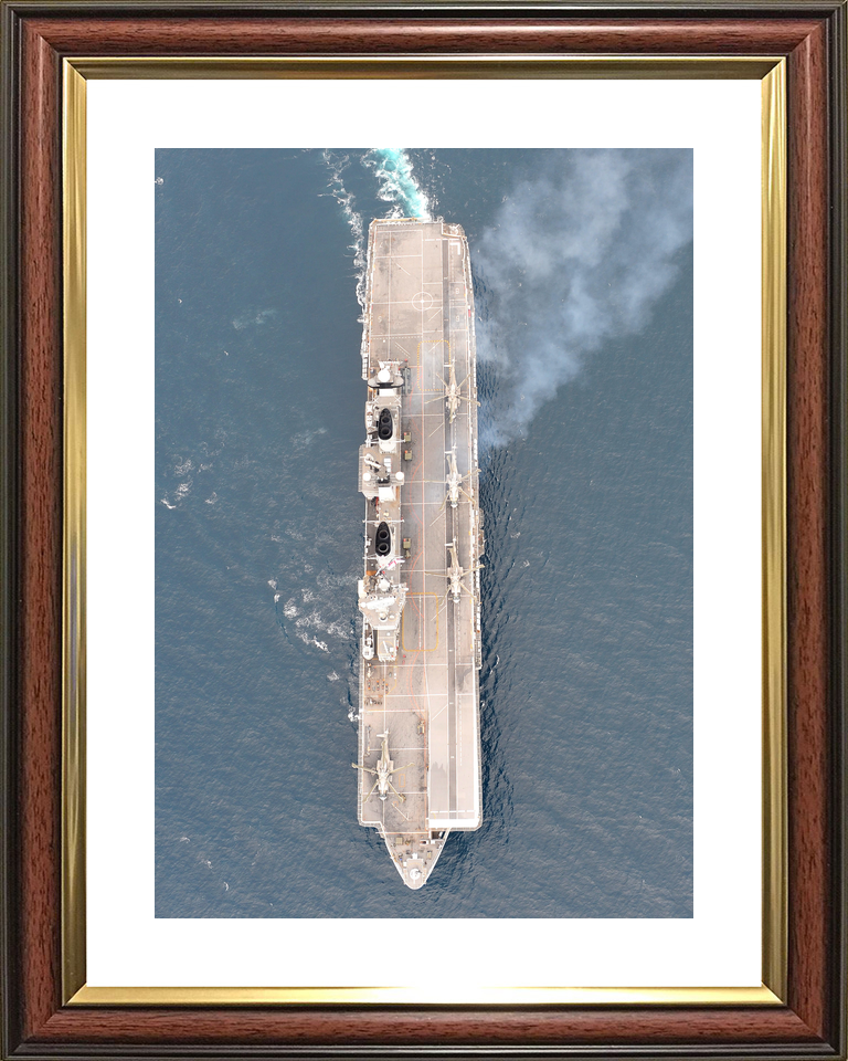 HMS Illustrious (R06) Royal Navy Invincible Class Aircraft Carrier From Above Photo Print Wall Art Decor - Posters, Prints, & Visual Artwork - by Hampshire Prints (image 8 of 9)