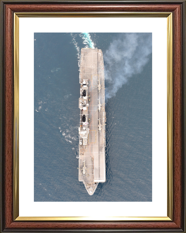 HMS Illustrious (R06) Royal Navy Invincible Class Aircraft Carrier From Above Photo Print Wall Art Decor - Posters, Prints, & Visual Artwork - by Hampshire Prints (image 8 of 9)
