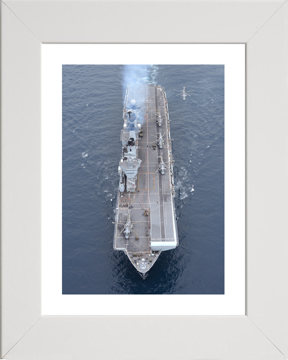HMS Illustrious (R06) Royal Navy Invincible Class Aircraft Carrier Helicopters On Flight Deck Photo Print Wall Art Decor - Posters, Prints, & Visual Artwork - by Hampshire Prints (image 4 of 9)
