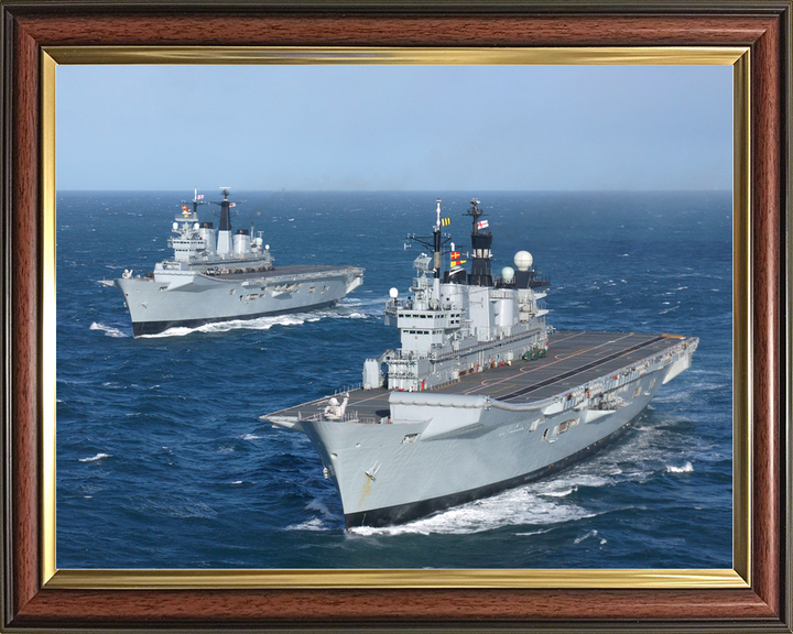 HMS Invincible R05 Aircraft Carriers and HMS Illustrious R06 January 2005 Photo Print - Posters, Prints, & Visual Artwork - by Hampshire Prints (image 9 of 9)