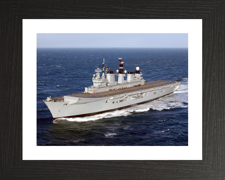 HMS Illustrious (R06) Royal Navy Invincible Class Aircraft Carrier Port View Photo Print Wall Art Decor - Posters, Prints, & Visual Artwork - by Hampshire Prints (image 2 of 9)