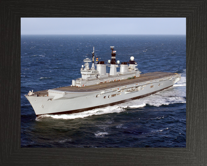 HMS Illustrious (R06) Royal Navy Invincible Class Aircraft Carrier Port View Photo Print Wall Art Decor - Posters, Prints, & Visual Artwork - by Hampshire Prints (image 3 of 9)