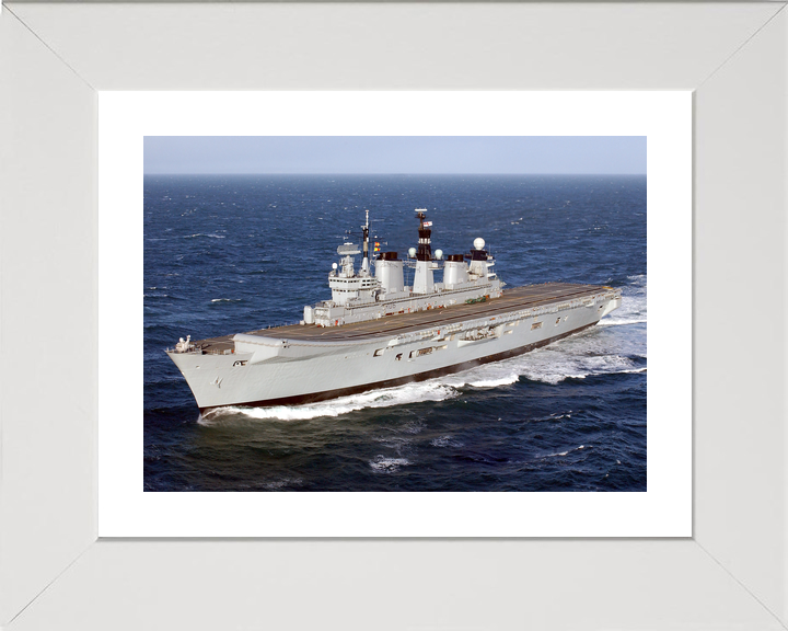 HMS Illustrious (R06) Royal Navy Invincible Class Aircraft Carrier Port View Photo Print Wall Art Decor - Posters, Prints, & Visual Artwork - by Hampshire Prints (image 4 of 9)