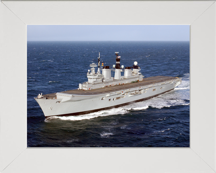 HMS Illustrious (R06) Royal Navy Invincible Class Aircraft Carrier Port View Photo Print Wall Art Decor - Posters, Prints, & Visual Artwork - by Hampshire Prints (image 5 of 9)