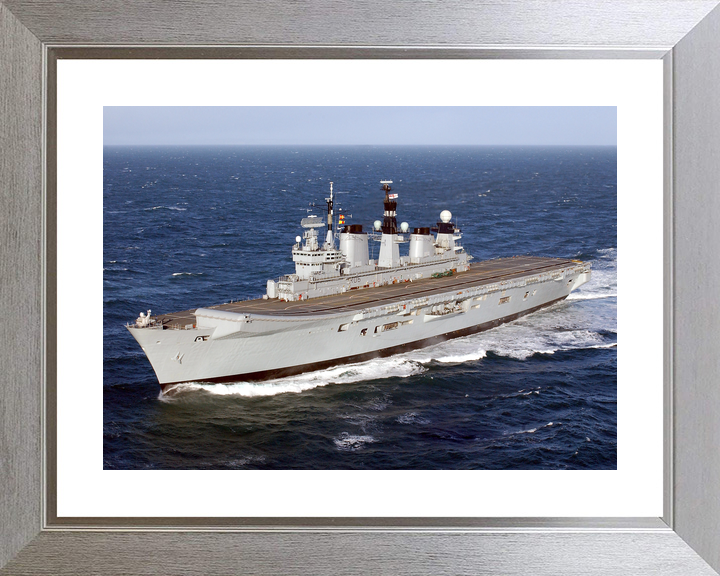 HMS Illustrious (R06) Royal Navy Invincible Class Aircraft Carrier Port View Photo Print Wall Art Decor - Posters, Prints, & Visual Artwork - by Hampshire Prints (image 6 of 9)