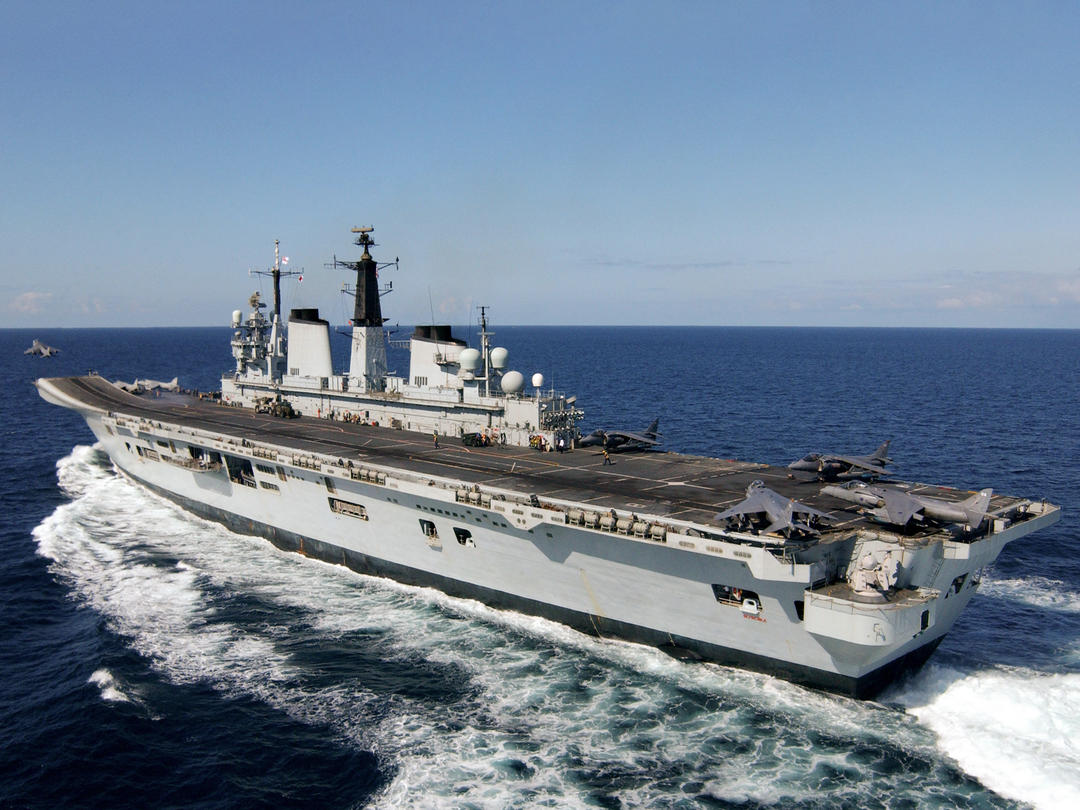 HMS Invincible R05 Invincible Class Aircraft Carrier February 2005 At Sea Photo Print - Posters, Prints, & Visual Artwork - by Hampshire Prints (image 1 of 9)