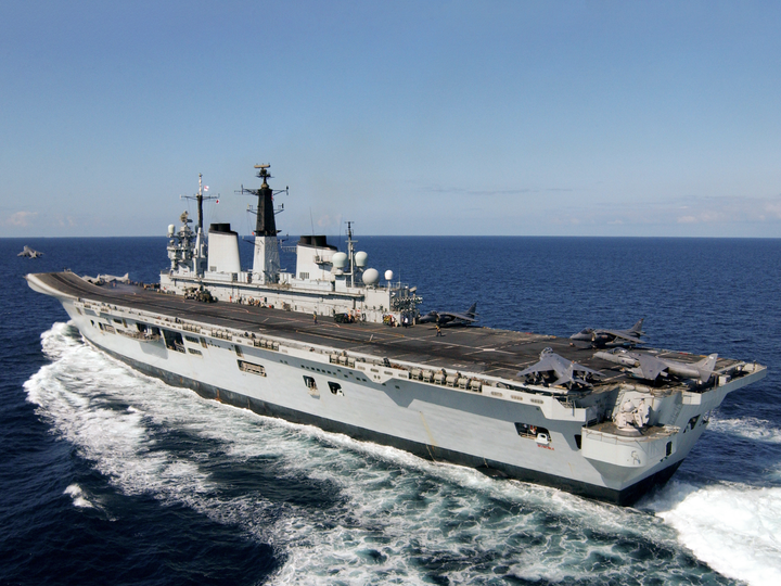 HMS Invincible R05 Invincible Class Aircraft Carrier February 2005 At Sea Photo Print - Posters, Prints, & Visual Artwork - by Hampshire Prints (image 1 of 9)