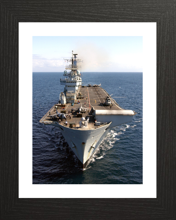 HMS Invincible R05 Invincible Class Aircraft Carrier February 2005 Underway Bow View Photo Print - Posters, Prints, & Visual Artwork - by Hampshire Prints (image 2 of 9)