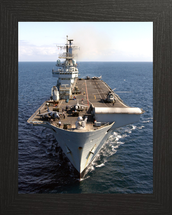 HMS Invincible R05 Invincible Class Aircraft Carrier February 2005 Underway Bow View Photo Print - Posters, Prints, & Visual Artwork - by Hampshire Prints (image 3 of 9)