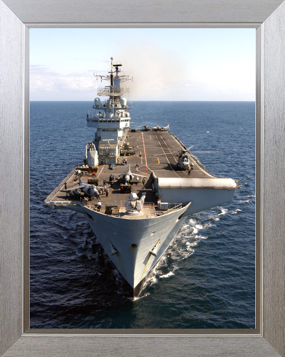 HMS Invincible R05 Invincible Class Aircraft Carrier February 2005 Underway Bow View Photo Print - Posters, Prints, & Visual Artwork - by Hampshire Prints (image 7 of 9)