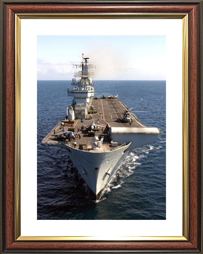 HMS Invincible R05 Invincible Class Aircraft Carrier February 2005 Underway Bow View Photo Print - Posters, Prints, & Visual Artwork - by Hampshire Prints (image 8 of 9)
