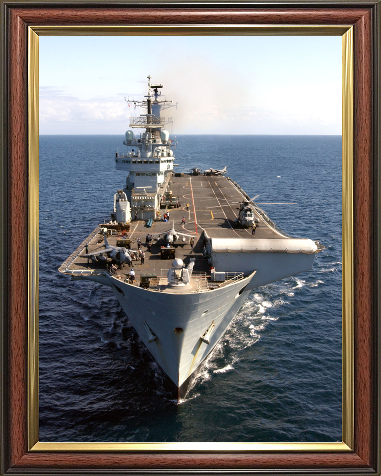 HMS Invincible R05 Invincible Class Aircraft Carrier February 2005 Underway Bow View Photo Print - Posters, Prints, & Visual Artwork - by Hampshire Prints (image 9 of 9)