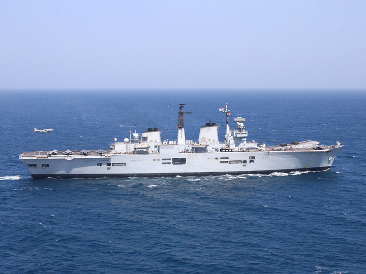 HMS Invincible R05 Invincible Class Aircraft Carrier February 2005 Starboard Beam View Photo Print - Posters, Prints, & Visual Artwork - by Hampshire Prints (image 1 of 9)