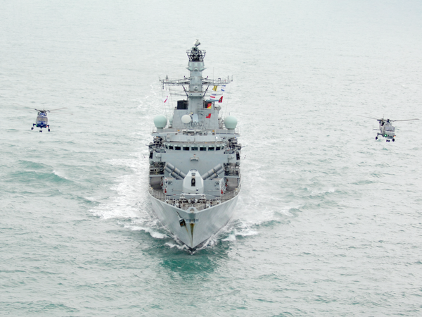 HMS Iron Duke F234 Type 23 Frigate February 2012