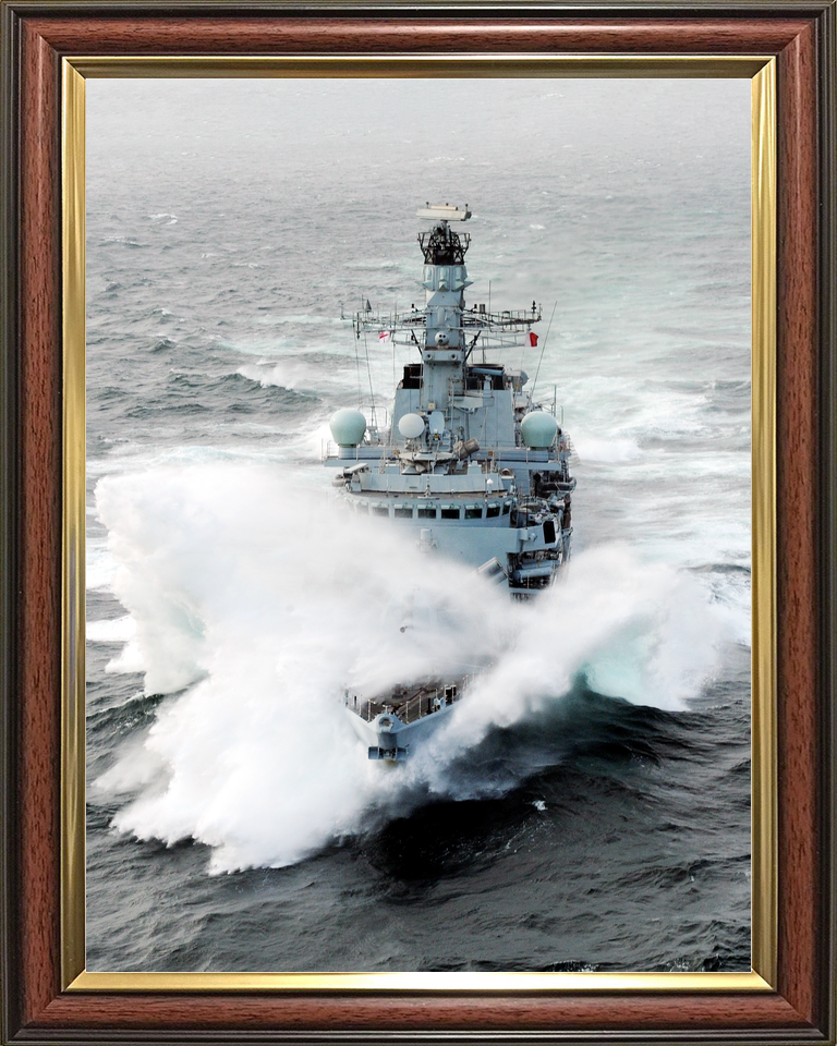 HMS Iron Duke F234 Type 23 Frigate July 2011 In Rough Seas Photo Print - Posters, Prints, & Visual Artwork - by Hampshire Prints (image 9 of 9)