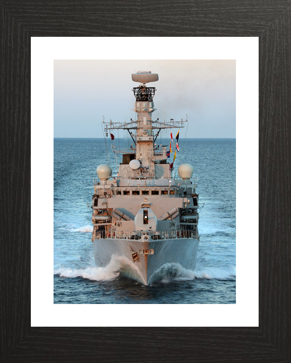 HMS Iron Duke F234 Type 23 Frigate June 2014 Bow View at Sunset Photo Print - Posters, Prints, & Visual Artwork - by Hampshire Prints (image 2 of 9)