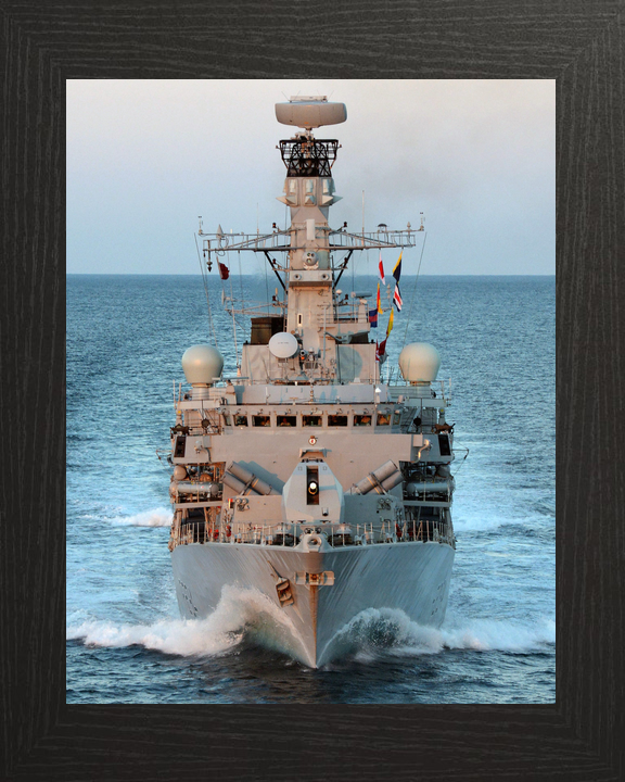 HMS Iron Duke F234 Type 23 Frigate June 2014 Bow View at Sunset Photo Print - Posters, Prints, & Visual Artwork - by Hampshire Prints (image 3 of 9)