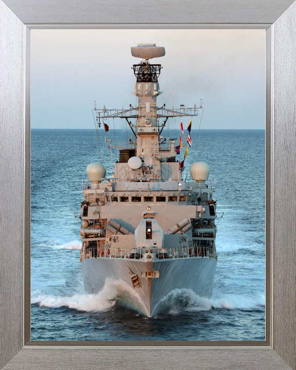 HMS Iron Duke F234 Type 23 Frigate June 2014 Bow View at Sunset Photo Print - Posters, Prints, & Visual Artwork - by Hampshire Prints (image 7 of 9)