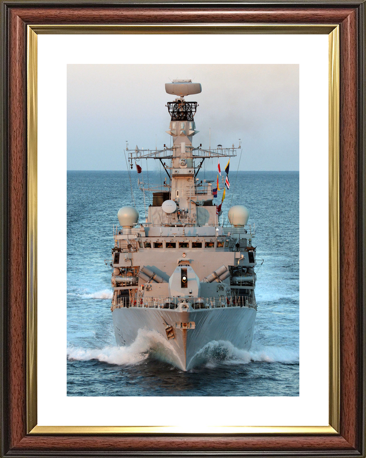 HMS Iron Duke F234 Type 23 Frigate June 2014 Bow View at Sunset Photo Print - Posters, Prints, & Visual Artwork - by Hampshire Prints (image 8 of 9)