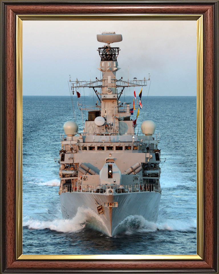 HMS Iron Duke F234 Type 23 Frigate June 2014 Bow View at Sunset Photo Print - Posters, Prints, & Visual Artwork - by Hampshire Prints (image 9 of 9)