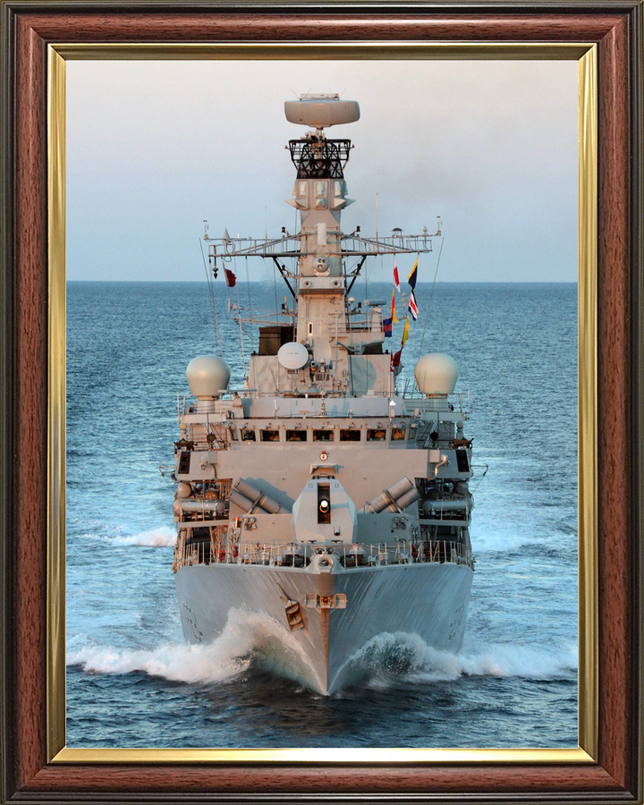 HMS Iron Duke F234 Type 23 Frigate June 2014 Bow View at Sunset Photo Print - Posters, Prints, & Visual Artwork - by Hampshire Prints (image 9 of 9)
