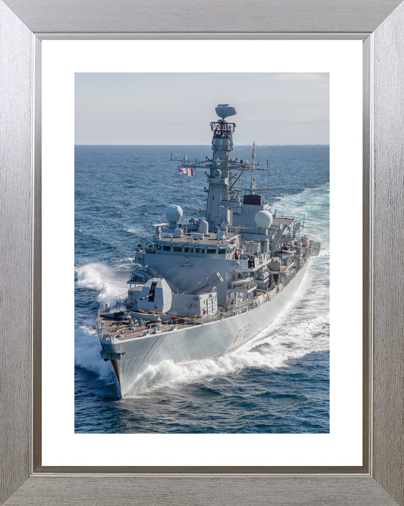 HMS Kent F78 Type 23 Frigate 30 April 2020 High port Bow View Photo Print - Posters, Prints, & Visual Artwork - by Hampshire Prints (image 6 of 9)