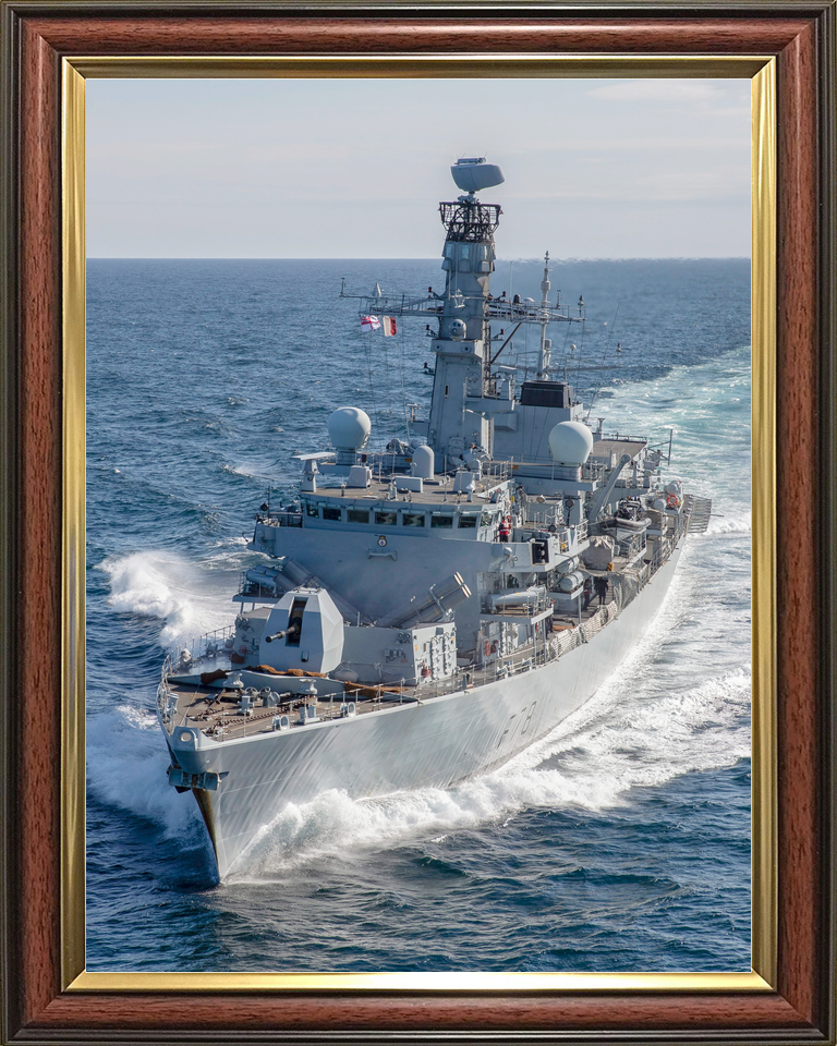 HMS Kent F78 Type 23 Frigate 30 April 2020 High port Bow View Photo Print - Posters, Prints, & Visual Artwork - by Hampshire Prints (image 9 of 9)