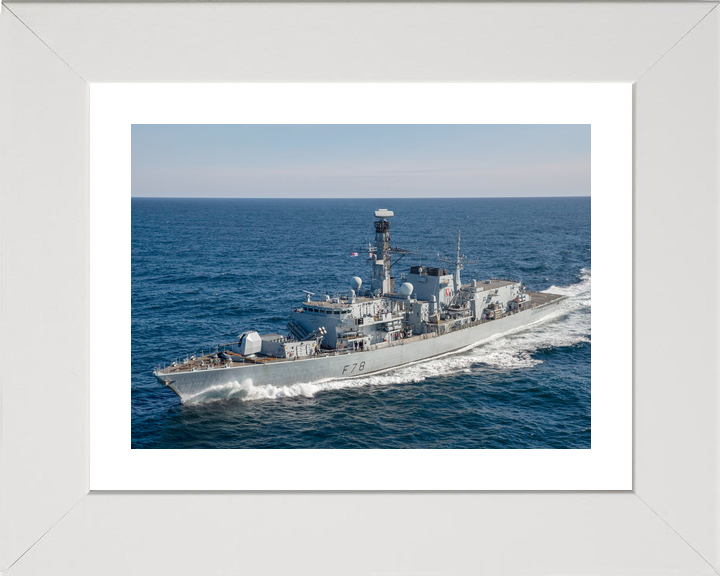 HMS Kent F78 Type 23 Frigate 30 April 2020 Underway Port Side View Photo Print - Posters, Prints, & Visual Artwork - by Hampshire Prints (image 4 of 9)