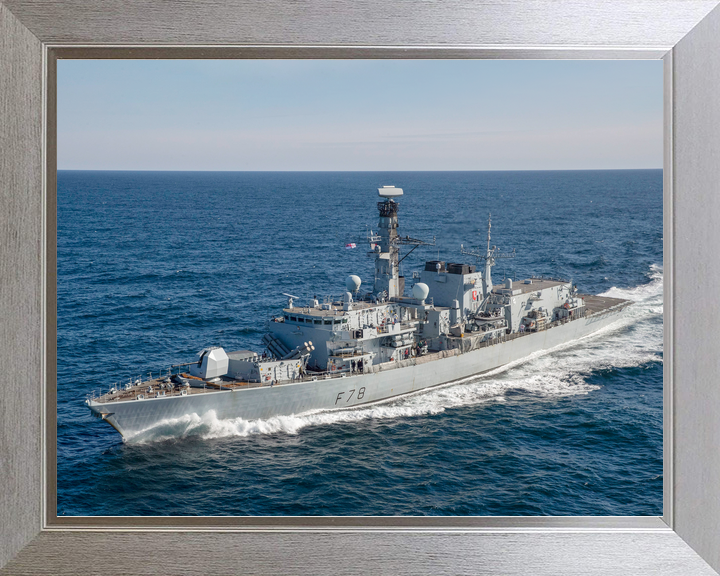 HMS Kent F78 Type 23 Frigate 30 April 2020 Underway Port Side View Photo Print - Posters, Prints, & Visual Artwork - by Hampshire Prints (image 7 of 9)