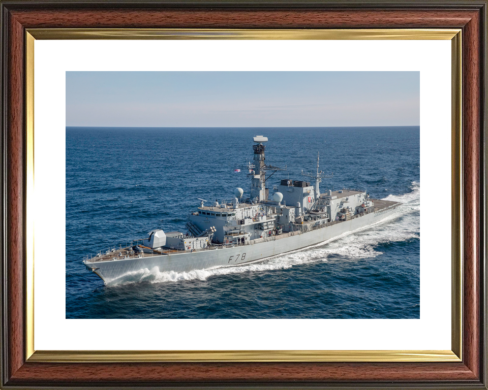 HMS Kent F78 Type 23 Frigate 30 April 2020 Underway Port Side View Photo Print - Posters, Prints, & Visual Artwork - by Hampshire Prints (image 8 of 9)