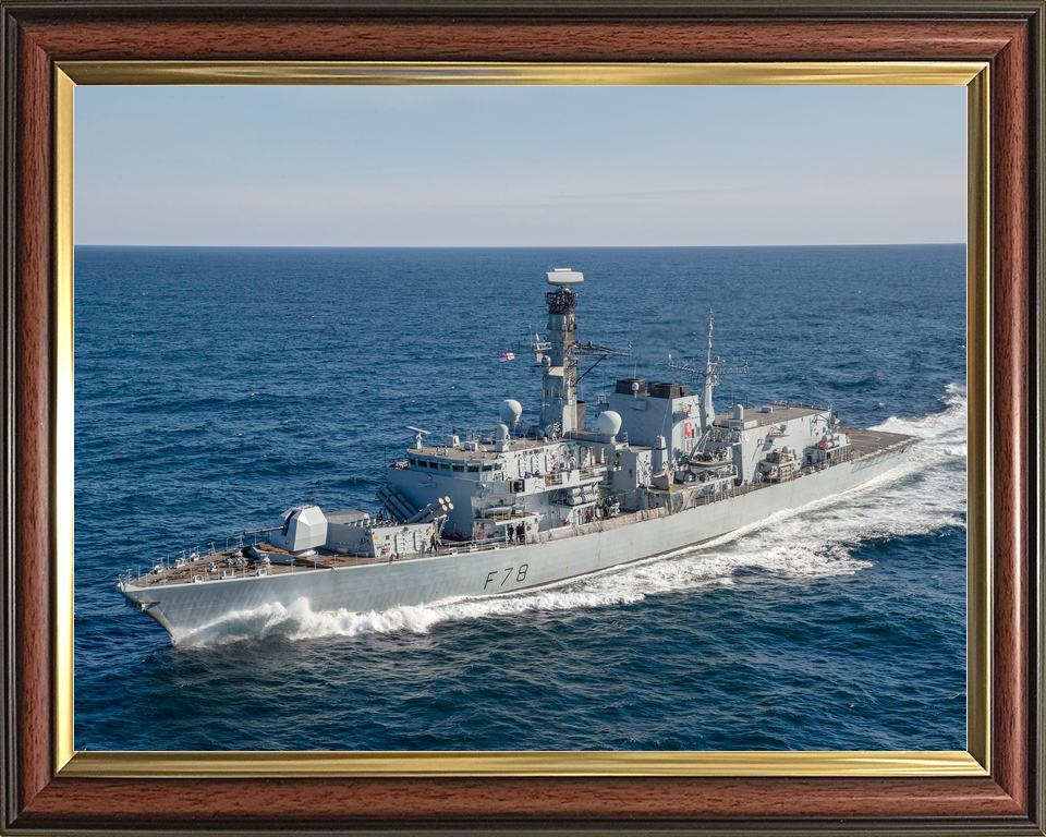 HMS Kent F78 Type 23 Frigate 30 April 2020 Underway Port Side View Photo Print - Posters, Prints, & Visual Artwork - by Hampshire Prints (image 9 of 9)