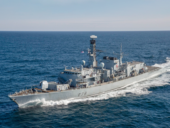 HMS Kent F78 Type 23 Frigate 30 April 2020 Underway Port Side View Photo Print - Posters, Prints, & Visual Artwork - by Hampshire Prints (image 1 of 9)
