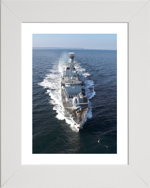 HMS Kent F78 Type 23 Frigate 1 April 2019 At Sea High Bow View Photo Print - Posters, Prints, & Visual Artwork - by Hampshire Prints (image 4 of 9)