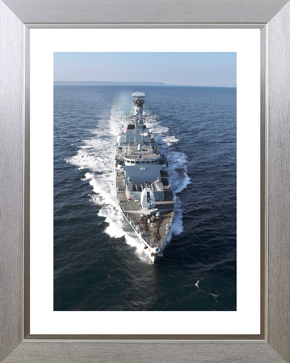 HMS Kent F78 Type 23 Frigate 1 April 2019 At Sea High Bow View Photo Print - Posters, Prints, & Visual Artwork - by Hampshire Prints (image 6 of 9)