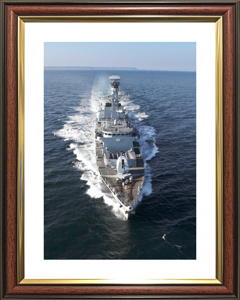 HMS Kent F78 Type 23 Frigate 1 April 2019 At Sea High Bow View Photo Print - Posters, Prints, & Visual Artwork - by Hampshire Prints (image 8 of 9)