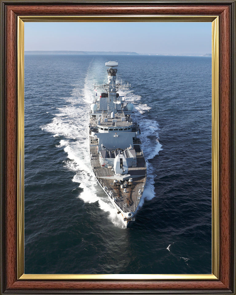 HMS Kent F78 Type 23 Frigate 1 April 2019 At Sea High Bow View Photo Print - Posters, Prints, & Visual Artwork - by Hampshire Prints (image 9 of 9)