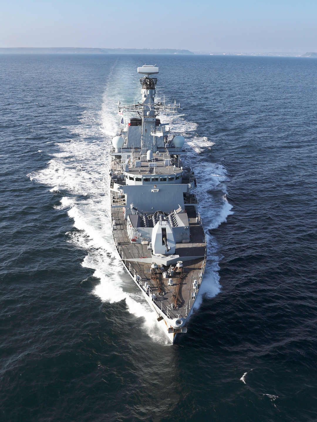 HMS Kent F78 Type 23 Frigate 1 April 2019 At Sea High Bow View Photo Print - Posters, Prints, & Visual Artwork - by Hampshire Prints (image 1 of 9)
