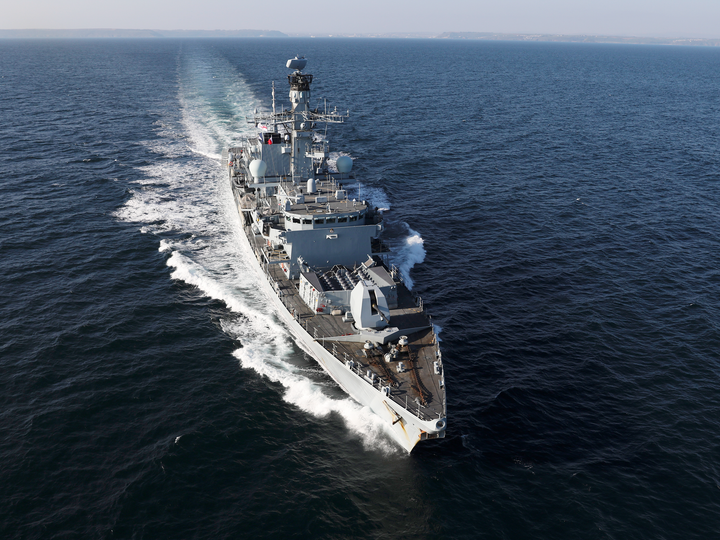 HMS Kent F78 Type 23 Frigate 1 April 2019 From the Air Photo Print - Posters, Prints, & Visual Artwork - by Hampshire Prints (image 1 of 9)