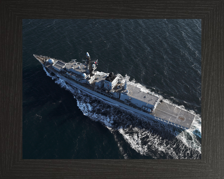 HMS Kent F78 Type 23 Frigate 1 April 2019 At Sea From Above Photo Print - Posters, Prints, & Visual Artwork - by Hampshire Prints (image 3 of 9)