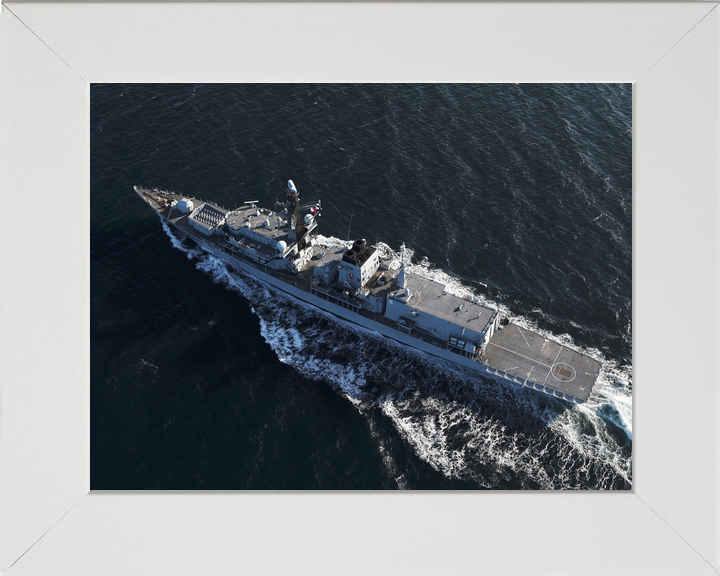 HMS Kent F78 Type 23 Frigate 1 April 2019 At Sea From Above Photo Print - Posters, Prints, & Visual Artwork - by Hampshire Prints (image 5 of 9)