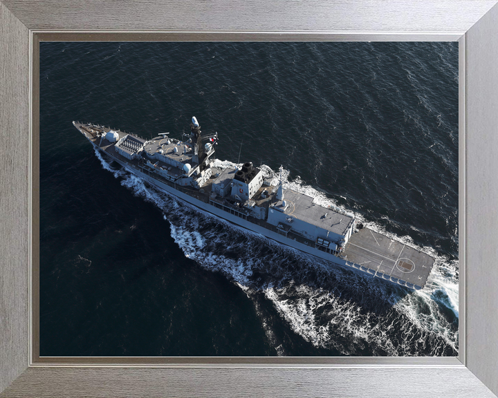 HMS Kent F78 Type 23 Frigate 1 April 2019 At Sea From Above Photo Print - Posters, Prints, & Visual Artwork - by Hampshire Prints (image 7 of 9)
