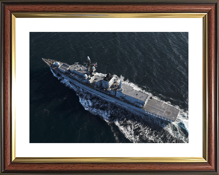HMS Kent F78 Type 23 Frigate 1 April 2019 At Sea From Above Photo Print - Posters, Prints, & Visual Artwork - by Hampshire Prints (image 8 of 9)