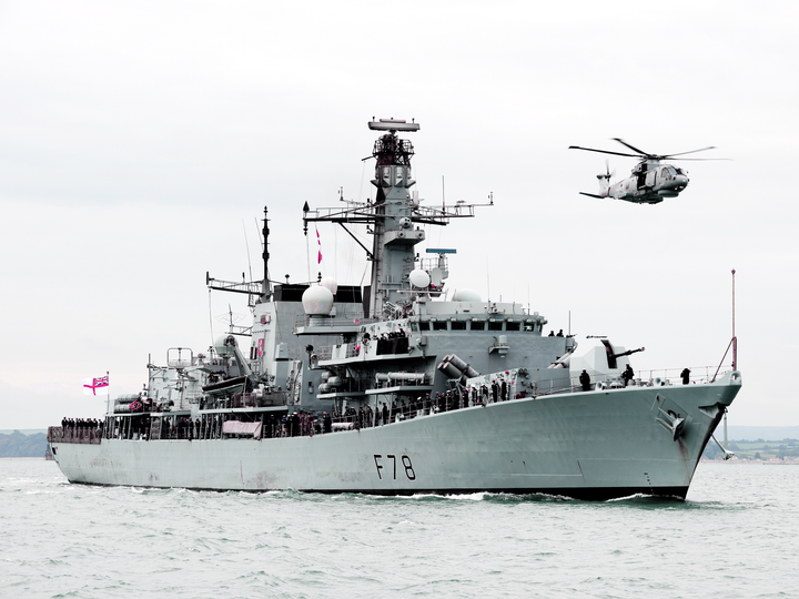 HMS Kent F78 Type 23 Frigate 9 October 2013 Photo Print - Posters, Prints, & Visual Artwork - by Hampshire Prints (image 1 of 9)