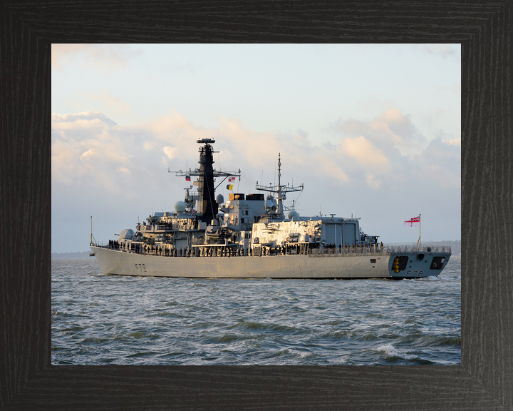 HMS Kent F78 Type 23 Frigate 21 October 2014 Port Side at Sunset Photo Print - Posters, Prints, & Visual Artwork - by Hampshire Prints (image 3 of 9)