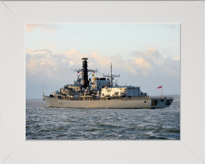 HMS Kent F78 Type 23 Frigate 21 October 2014 Port Side at Sunset Photo Print - Posters, Prints, & Visual Artwork - by Hampshire Prints (image 5 of 9)