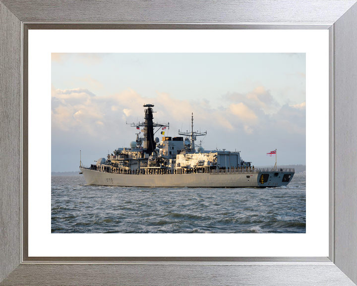 HMS Kent F78 Type 23 Frigate 21 October 2014 Port Side at Sunset Photo Print - Posters, Prints, & Visual Artwork - by Hampshire Prints (image 6 of 9)
